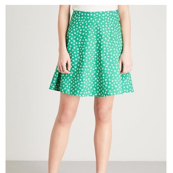 CLAUDIE PIERLOT floral print cotton hi-rise mini - Picture 4 of 8